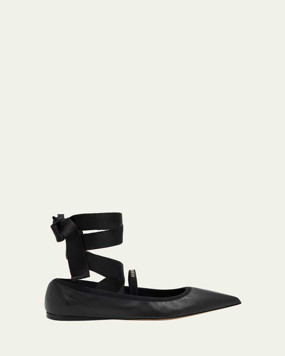 Carice Lace-Up Ballerina Flats